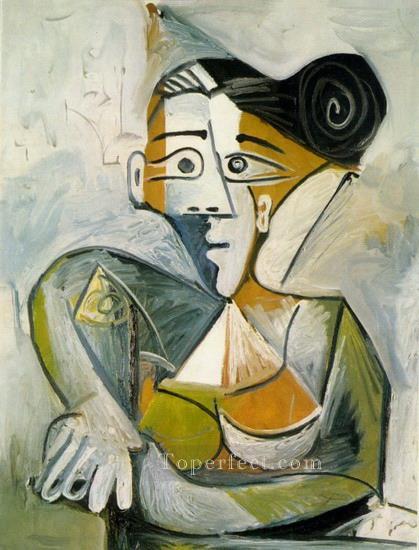 Femme assise 1 1938 Cubism Oil Paintings